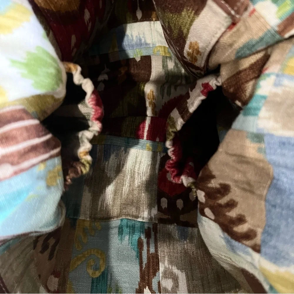 Southwestern Print Canvas Leather Diaper Bag Baby Bag